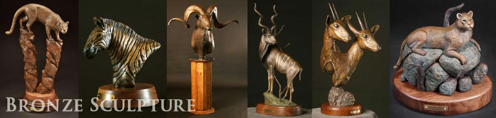wildlife animal desktop and pedestal bronzes